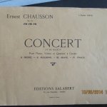 CHAUSSON Ernest