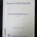 Partitions » CHAUSSON Ernest