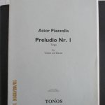 Partitions » PIAZZOLLA Astor